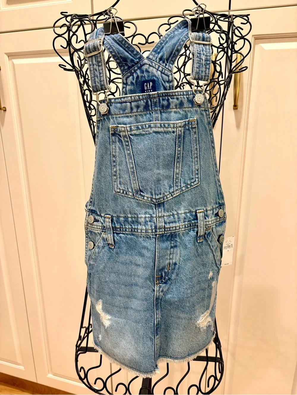 GAP Kids Light Blue Denim Overall Dress